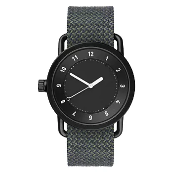 TID Watches No.1 Black 黑底x松青綠色腕錶/40mm