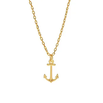 Kiel James Patrick 美國手工船錨魅力金色項鍊 COASTAL CHARM GOLD金色