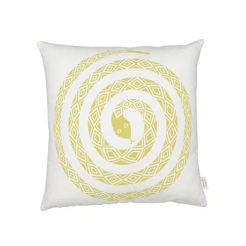 Vitra Snake 百步蛇印花抱枕（黃）