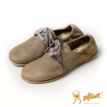 Softinos(女) 波希米亞180度可彎式軟式便鞋- 黏土棕36黏土棕