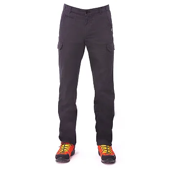 【hilltop山頂鳥】男款HITEC輕量吸濕快乾抗UV合身長褲S07M99-30黑