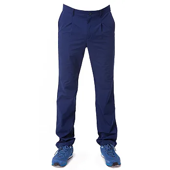 【hilltop山頂鳥】男款超潑水抗UV彈性合身長褲S07MA1-30藍