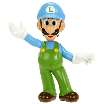 任天堂系列 2.5吋 限量可動公仔 1代 超級瑪莉歐 Ice LUIGI 冰路易