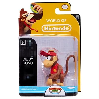 任天堂系列 2.5吋 限量可動公仔 1代 超級瑪莉歐 Diddy Kong 迪迪剛