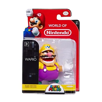 任天堂系列 2.5吋 限量可動公仔 1代 超級瑪莉歐 Wario 壞利歐