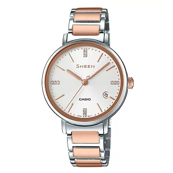 CASIO SHEEN 優雅耀眼晶鑽腕錶-SHE-4048SG-7AUDR