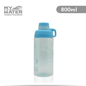 MY WATER 隨行休閒運動水壺 800ml 2入組藍