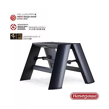 【長谷川Hasegawa設計好梯】Lucano設計傢俱梯 一階黑色－1階(24cm)