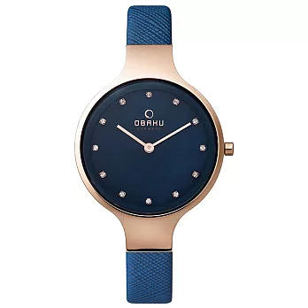 OBAKU 星光眷戀時尚皮帶錶-V173LXVLRA