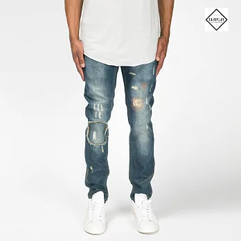 【GT Company】FAIRPLAY SUMMER HIRO-LT INDIGO 長褲棉褲30淺藍色