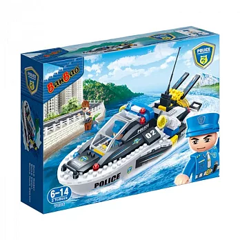 【BanBao 積木】新警察系列-海上巡邏船 7006