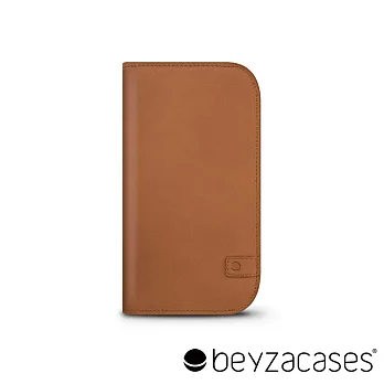 Beyzacases Natural Wallet iPhone 6 專用樸質雅緻皮夾護套 (經典褐)
