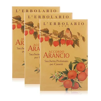 L&rsquo;ERBOLARIO 蕾莉歐 橙香柑橘香氛芳香包(抽屜用)X3