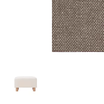 [MUJI無印良品]棉麻平織聚氨酯沙發凳套/棕色