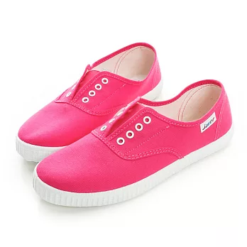 【LOBO】西班牙環保手工品牌 無綁帶休閒鞋 成人款34桃紅