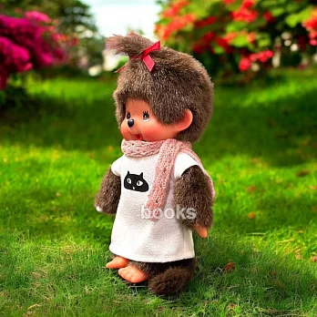 日本Sekiguchi夢奇奇monchhichi【俏皮貓咪圍巾洋裝】