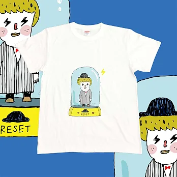 【kuroi-T】Reset 日本United Athle純棉柔感 中性T恤S-XL　L白