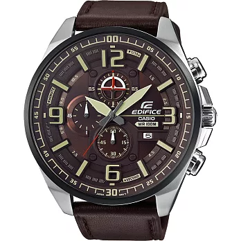 CASIO EDIFICE 危機四伏三眼賽車錶-EFR-555BL-5AVUDF