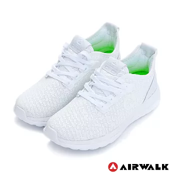 AIRWALK(女)-破冰 網眼透氣雙層大底輕量運動鞋6白