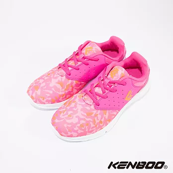 KENBOO(女)-藝術潑彩 雙料透氣運動鞋7粉紅