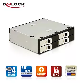 Delock 2.5吋免工具直插硬碟抽取轉接模組－47210