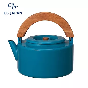 CB Japan 北歐系列琺瑯原木泡茶兩用壺-土耳其藍