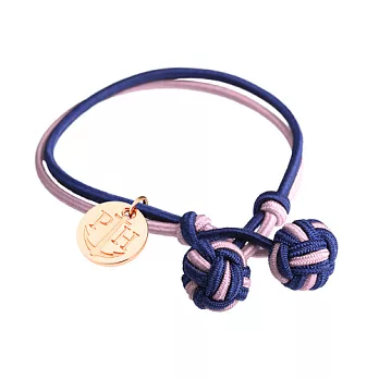 PAUL HEWITT 德國出品 Knotbracelet 藍粉紅雙色 繩結手環XS/S-玫瑰金吊牌