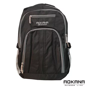 AOKANA奧卡納 舒壓輕量防水護脊電腦後背包 (黑) 68-030