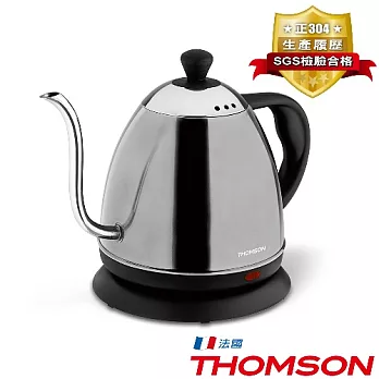 THOMSON 咖啡細口壺304不鏽鋼快煮壺(0.8ml) SA-K02