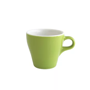 日本ORIGAMI 摺紙咖啡陶瓷杯組 卡布杯 180ml草綠色