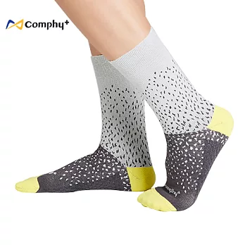 【Comphy +】雪花三分休閒襪 2 雙組（灰）- 抑菌除臭 x 吸濕排汗 科技機能襪