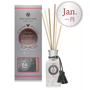 Bath & Bloom 蝶舞四季繽紛擴香精禮盒100ml (12種月份香氣)_1月份