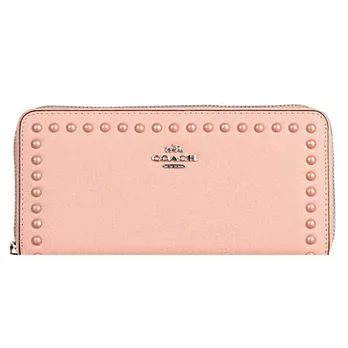 預購【COACH】長夾錢包  F53489桃粉色