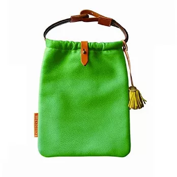 【U】PUREDESIGN - 簡約束口手提肩背包 - L (五色可選) - 綠色