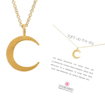 Dogeared 金色月亮項鍊 crescent moon 照亮我心 附原廠盒