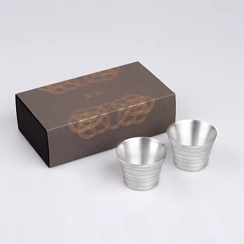 彩結 純錫烈酒對杯