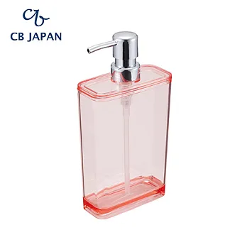 CB Japan 晶透系列方形按壓沐浴瓶550ml-蘋果粉