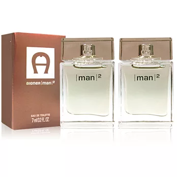 Aigner愛格納 MAN 2 真男人淡香水 小香7ml (2入)