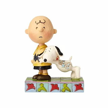 《Enesco精品雕塑》SNOOPY抱抱查理布朗不要走塑像-I&rsquo;ll Miss You(Peanuts by Jim Shore)