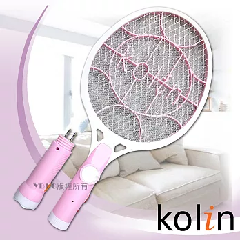 歌林kolin-可分解充電式三層護網電蚊拍KEM-SH06 (2色可選)粉色