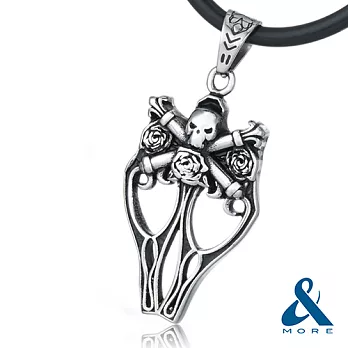 &MORE愛迪莫-MEGA POWER Ⅱ鍺鈦項鍊 『龐克玫瑰』50cm