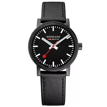 MONDAINE 瑞士國鐵evo2腕錶-35mm/黑