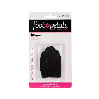 【美國Foot Petals】時尚舒適鞋墊-足弓墊(黑色)FP71001-001足弓墊(黑色)