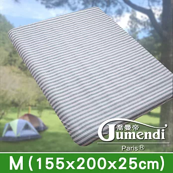 【喬曼帝Jumendi-無印風綠】台灣製柔絲絨充氣床(空氣床)專用床包-M(155x200x25cm)