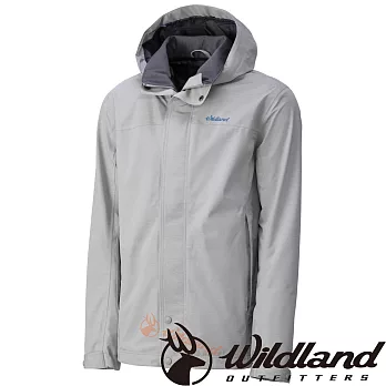 荒野 wildland  WATERPROOF BREATHABLE JACKET 男防風透氣外套M銀灰色