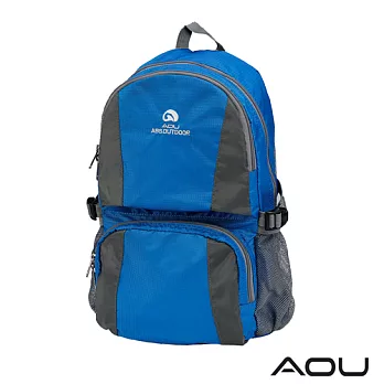 AOU 商務旅行多層背包 輕量防潑水護脊紓壓機能後背包 68-095天空藍