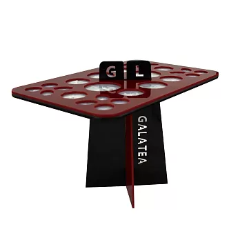 Galatea葛拉蒂26孔刷具晾曬架紅黑