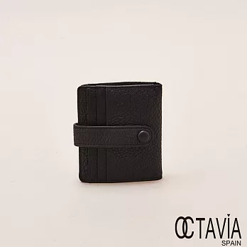 OCTAVIA - 天使的翅膀 極薄式二折式卡片小短夾 -中黑