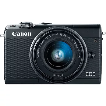 (公司貨)Canon EOS M100+15-45mm IS STM 變焦鏡組-送32G記憶卡+保護貼/黑色