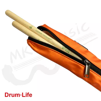 Drum Life 台灣製 PU防水材質 鼓棒袋 1入(多色可選)橙色